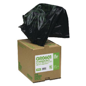 The Green Sack - Black Refuse Bags - Medium Duty 90L - 40x Per Box